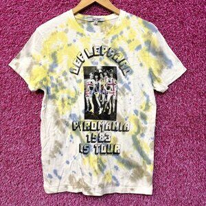 Def Leppard Pyromania 1983 US Tour Heavy Metal Tie Dye S